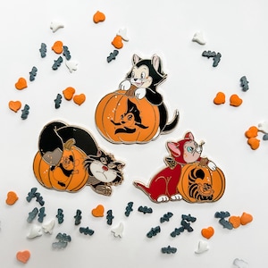 Kitty with Pumpkin Limited Edition Fantasy Pins