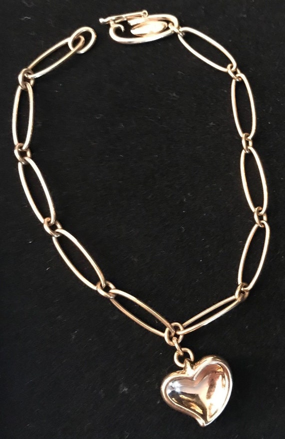 Tiffany Elsa Peretti 18k Heart bracelet.