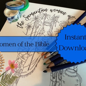 Bible Art Journaling: THE SAMARITAN WOMAN at the well