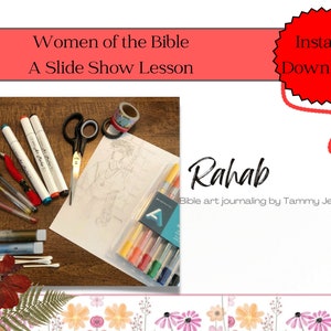 RAHAB: photo slide show for Bible Art Journaling
