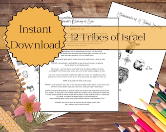 Bible Art Journaling Lesson: the 12 TWELVE TRIBES of Israel