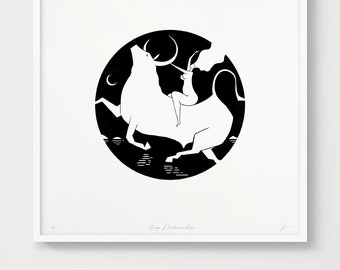 Limited Edition Art Print - Europe & The White Bull