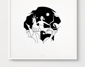 Limited Edition Art Print - Savage