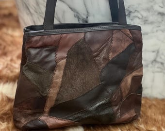 Vintage Patchwork Leather Bag