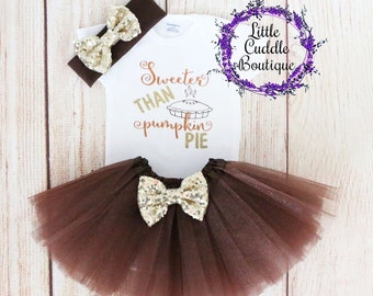 Thanksgiving Baby Girl Outfit, Pumpkin Pie Baby Outfit, Thanksgiving Skirt, First Thanksgiving Outfit, Thanksgiving Outfit, First Holiday