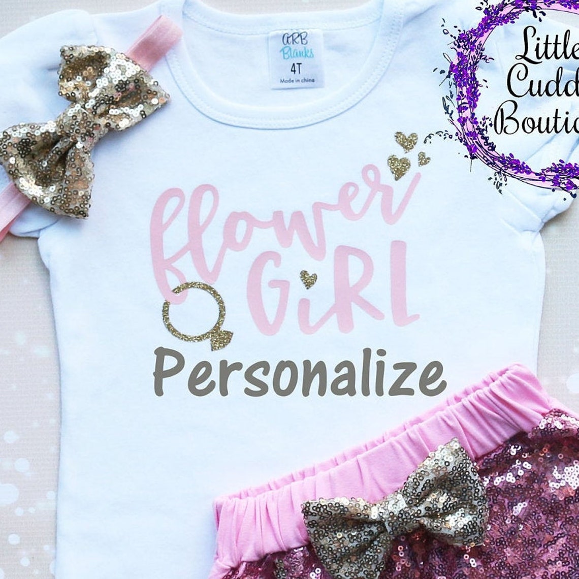 Personalized Flower Girl Shorts Outfit Petal Patrol Outfit Etsy