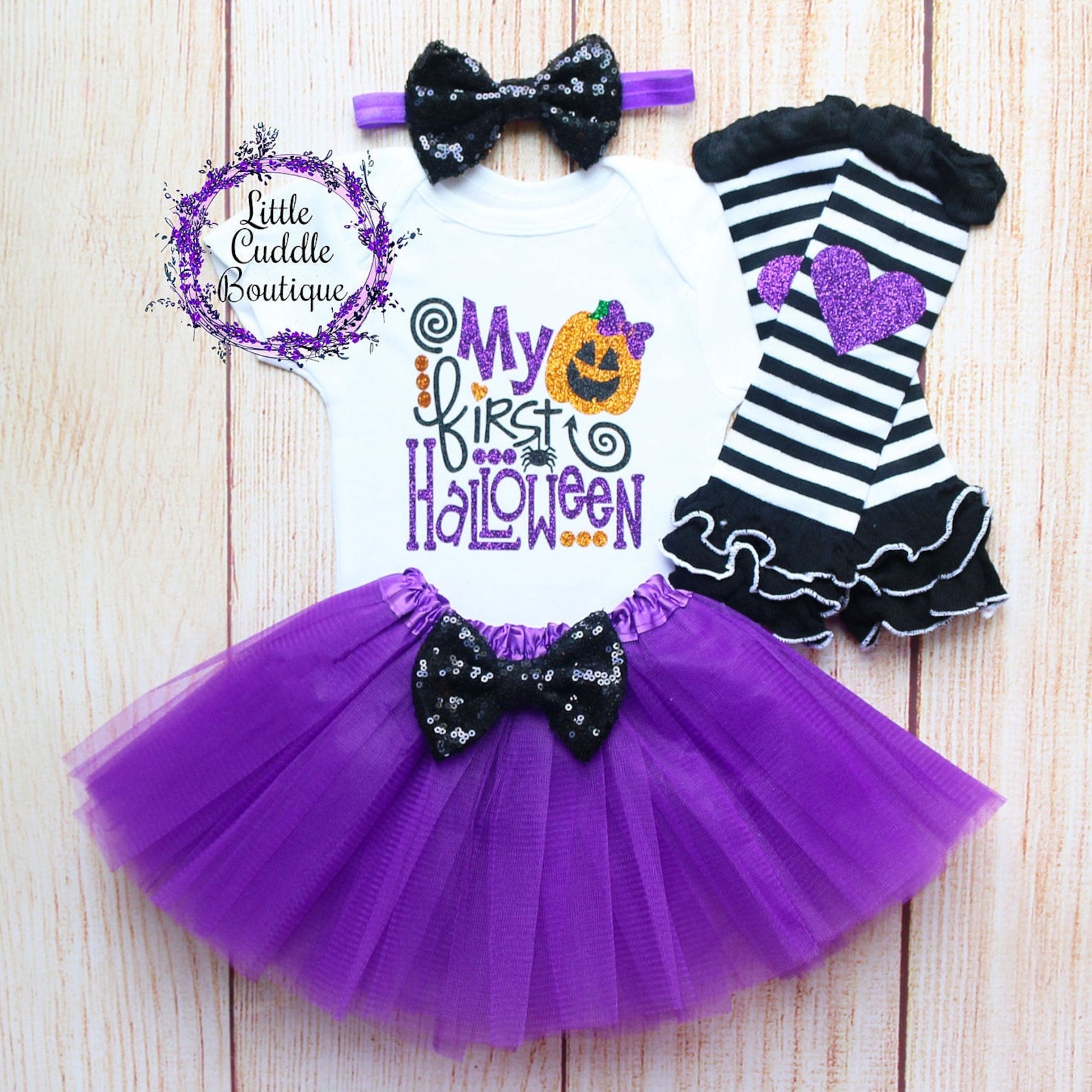 My First Halloween Baby Girl Outfit, Holiday Baby Outfit, Fall Baby ...