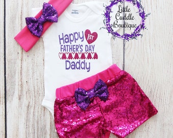 Tenue de la première fête des pères, body de la première fête des pères, tenue de la fête des pères, tenue de bébé de la fête des pères, cadeau de la fête des pères, cadeau de papa, père