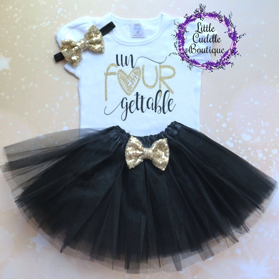 Un Four Gettable Birthday Tutu Outfit Toddler Girl Birthday