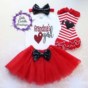 Grandma&#39;s Girl Baby Tutu Outfit, Nana&#39;s Girl Baby Outfit, Grandma Gift, Coming Home Outfit, Photo Shoot Prop, Grandma, Granddaughter Present