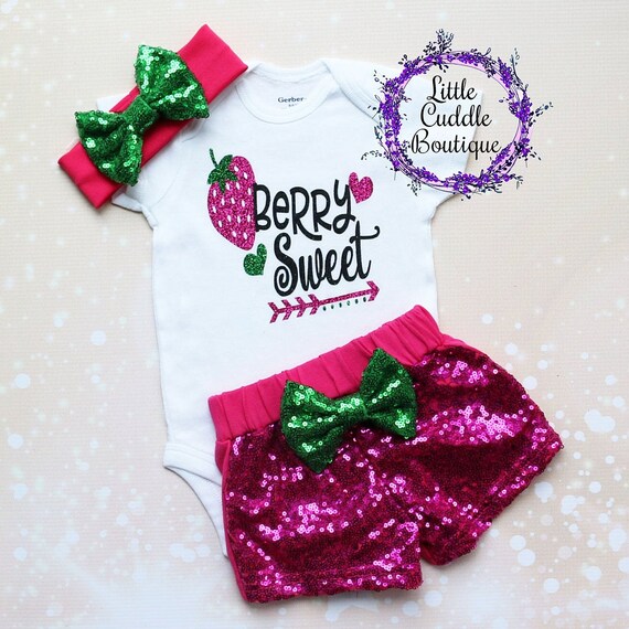 strawberry baby outfit