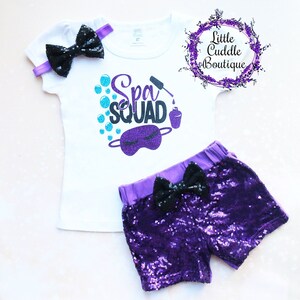 Spa Squad Girl Shorts Outfit, Spa Birthday Party, Makeup Birthday Outfit, Girl Makeup Shirt, Spa Day Birthday Shirt, Spa Outfit, Makeup Girl