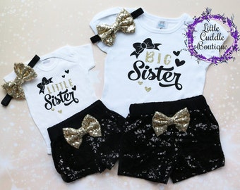 Big Sister Little Sister Shorts Outfits, Sibling Outfits, Little Sis Shirt, Big Sis Shirt, Sisters Outfits, Sister Shirts, Sister Bodysuit