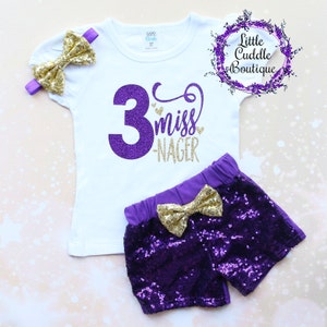 Miss 3-Nager Birthday Shorts Outfit, 3 Year Old Birthday Outfit, Third Birthday Outfit, Three And Fabulous, 3 Year Old Party, Three Birthday