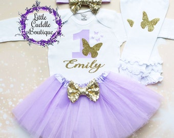 Personalized Butterfly First Birthday Tutu Outfit, Butterfly Outfit, Butterfly, Butterfly Birthday, Enchanted Party, Butterfly Shirt, 1st