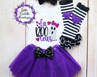 Fa Boo Lous Halloween Baby Outfit, First Halloween Outfit, Sparkle Tutu, Halloween Baby Gift, Halloween Girl Outfit, Baby, Cute Halloween