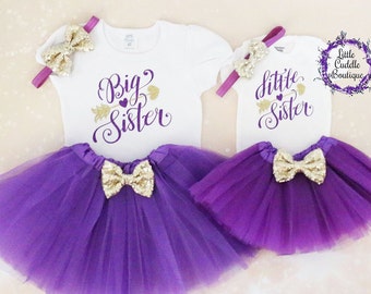 Big Sister Little Sister Tutu Outfits, Sibling Outfits, Little Sis Shirt, Big Sis Shirt, Sisters Outfits, Sister Shirts, Sister Bodysuit