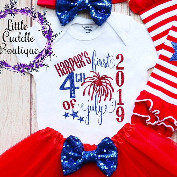 Personalized 2021 First 4th of July Outfit 1st Fourth of July
