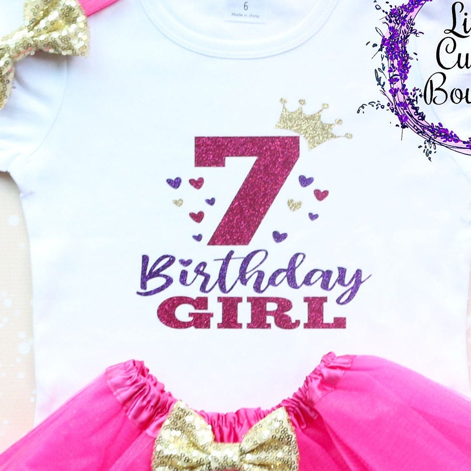 7th birthday hotsell girl outfits