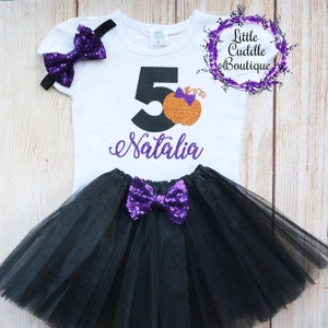 Personalized Toddler Halloween Birthday Tutu Outfit, Halloween Toddler Girl Outfit, Halloween Birthday, Halloween Party, Halloween Shirt