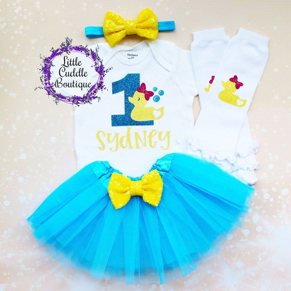 Personalized Rubber Ducky Birthday Tutu Outfit Duck Birthday Rubber Ducky Party Bathtub Birthday Animal Party Rubber Duck 1st Birthday Etsy
