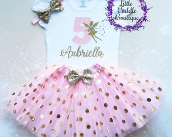 Personalized Fairy Toddler Birthday Tutu Outfit, Kids Birthday Outfit, Fairy Shirt, Fairy Outfit, Enchanted Birthday, Fairy Princess, Fairy
