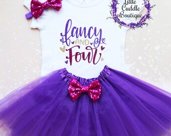 Birthday Girl Outfit Set For Toddlers – Embroidered Shirt + Princess Tutu Skirt | 2T-6 Years
