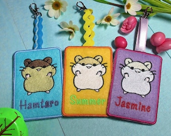Personalized Rat/Mouse/Hamster/ Pet Cage/Carrier ID Name Tags