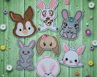 Bunny Felties Bow Centers, Bow Felties