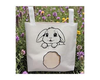 Hanging Canvas Rabbit/Bunny Hay Bag