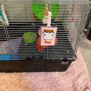 Personalized Rat/Mouse/Hamster/ Pet Cage/Carrier ID Name Tags