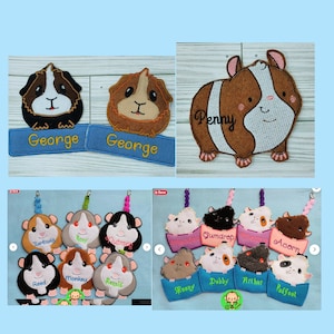 Personalized Guinea Pig Pet Cage/Carrier ID Name Tags