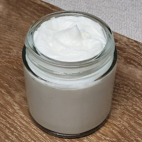Unscented Body Butter,best body butter,whipped,Rich,glass jar,Dry skin moisturizer,Non-greasy,unscented, Gift,lotion,natural skincare, 4oz