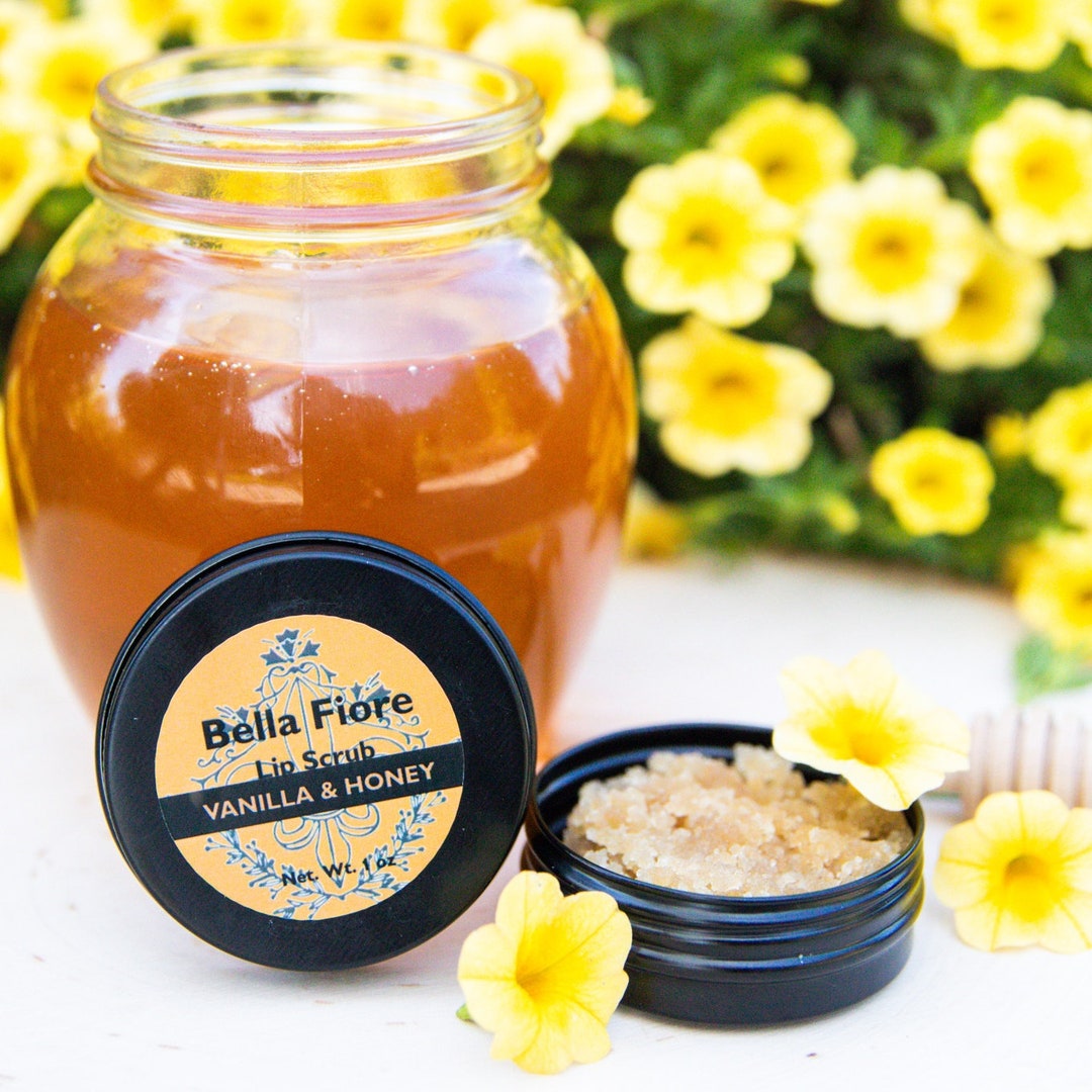 Honey Sugar Lip Scrub vanilla Etsy