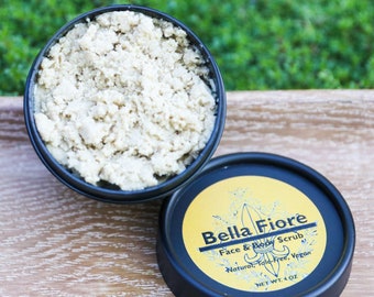 Oat Face & Body Scrub — 4 oz Gentle Exfoliating Skincare, All Natural