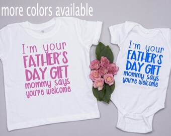im the best fathers day gift ever romper tshirt fathers day gift
