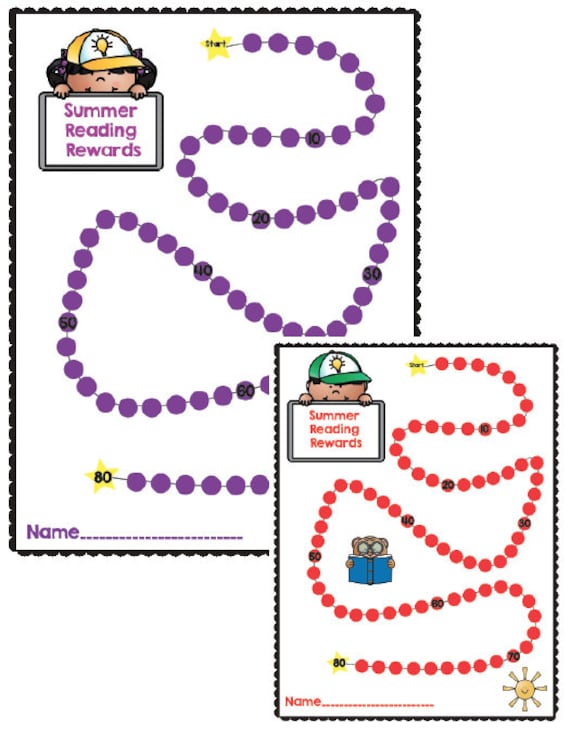 Summer Reading Sticker Chart