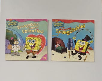 Set Of 2 Vintage SpongeBob Children's Books