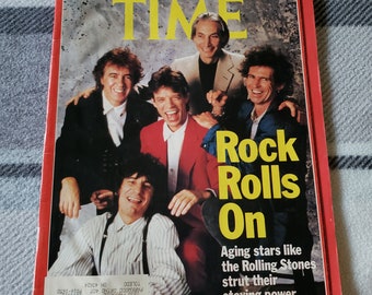 Vintage Time Magazine 1989 - Rolling Stones Cover