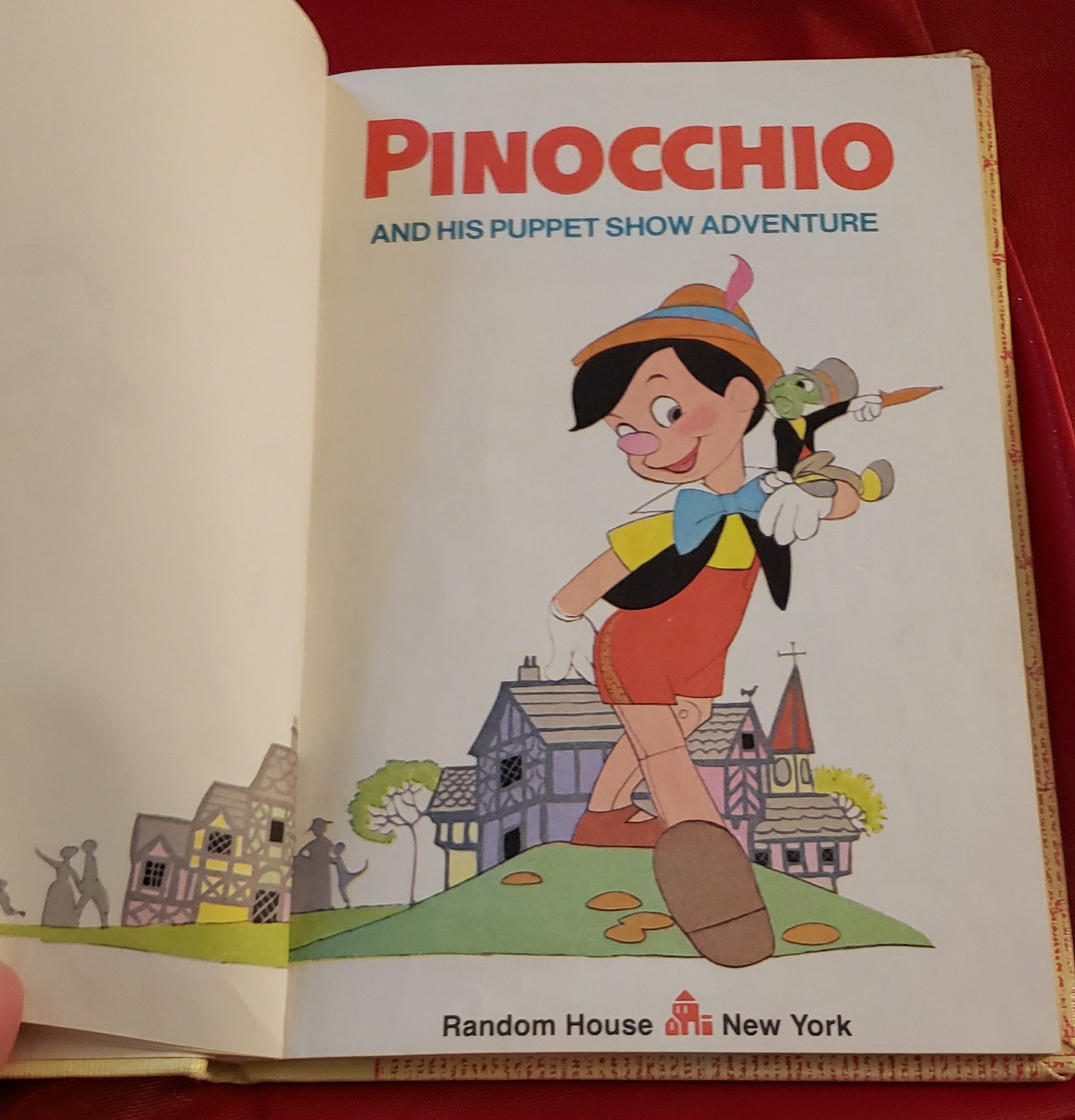 Pinocchio and His Puppet Show Adventure Book Etsy