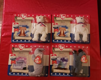 Vintage Set Of TY Political Beanie Babies