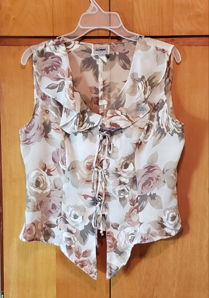 2 Pc Sleeveless Blouse and Culotte Skirt Set