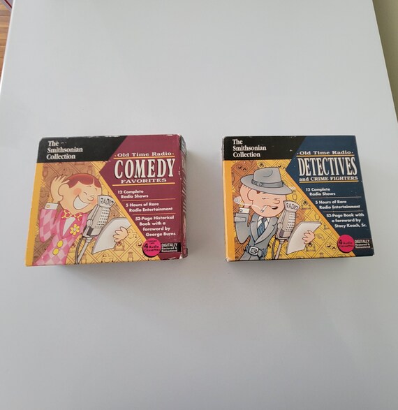 Vintage Smithsonian Old Time Radio Cassette Sets: Comedy or Detectives