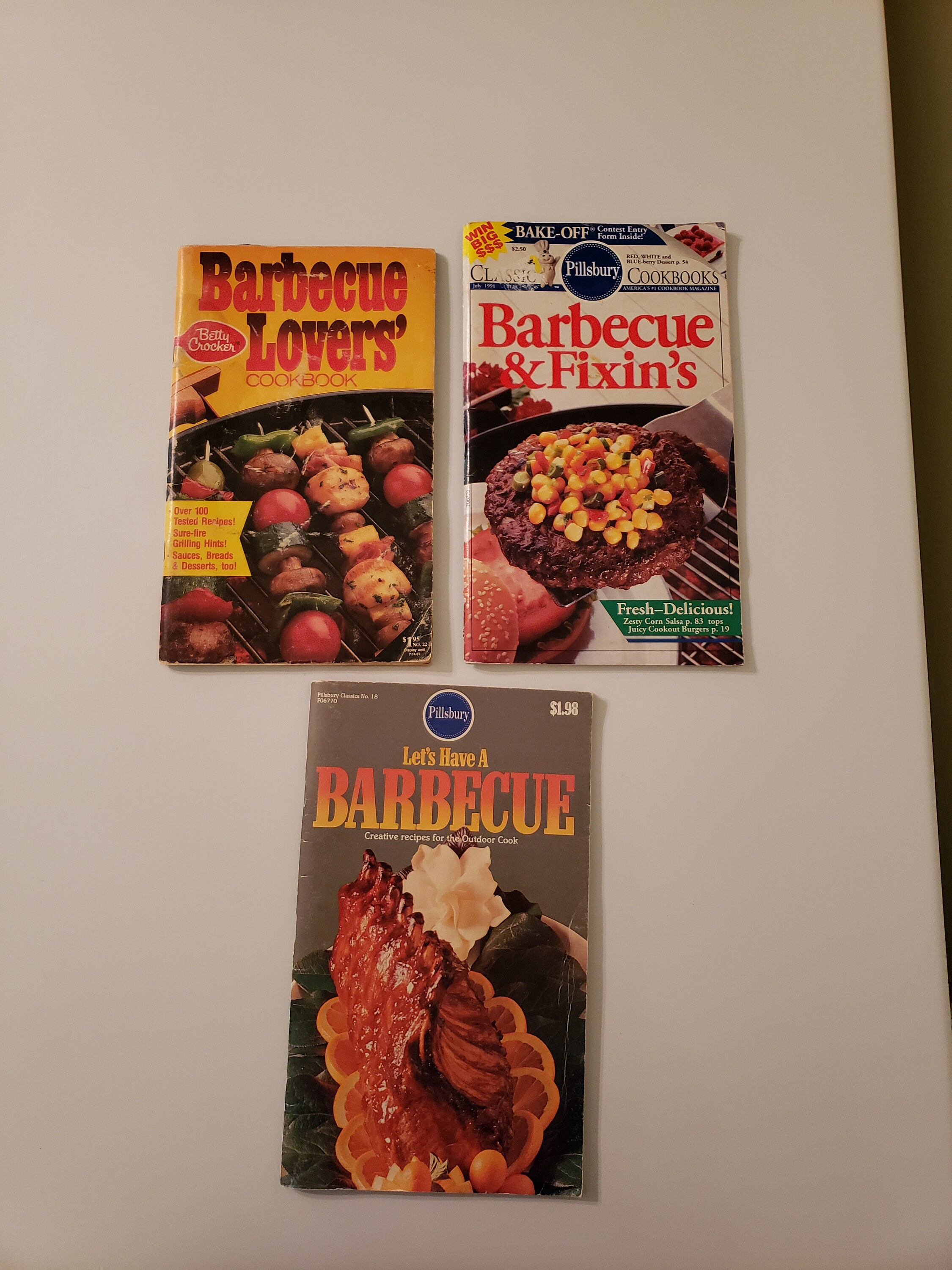 Set Of 3 Barbecue Recipe Books Etsy