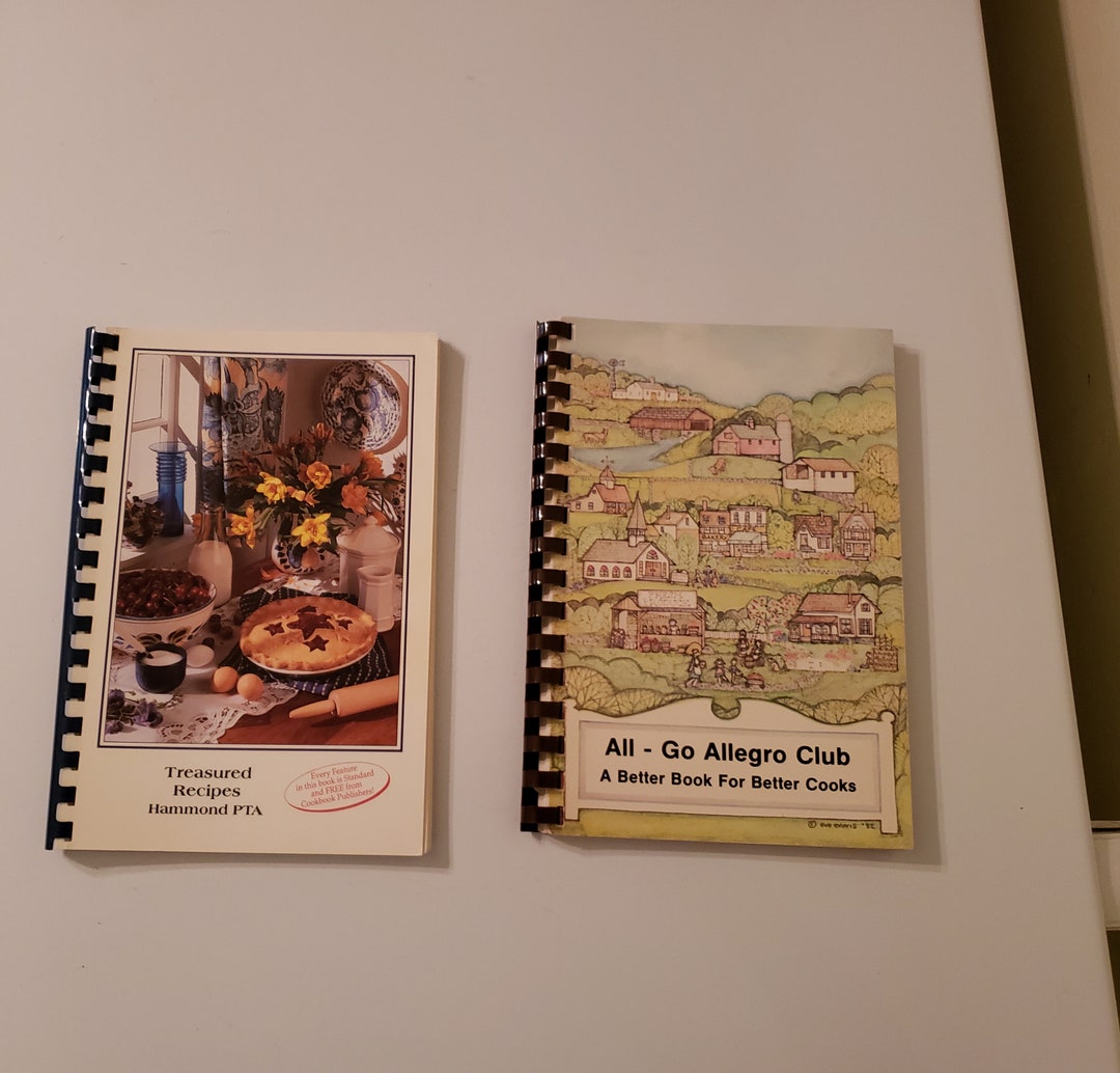 2 Separate Vintage Fundraiser Recipe Books Etsy