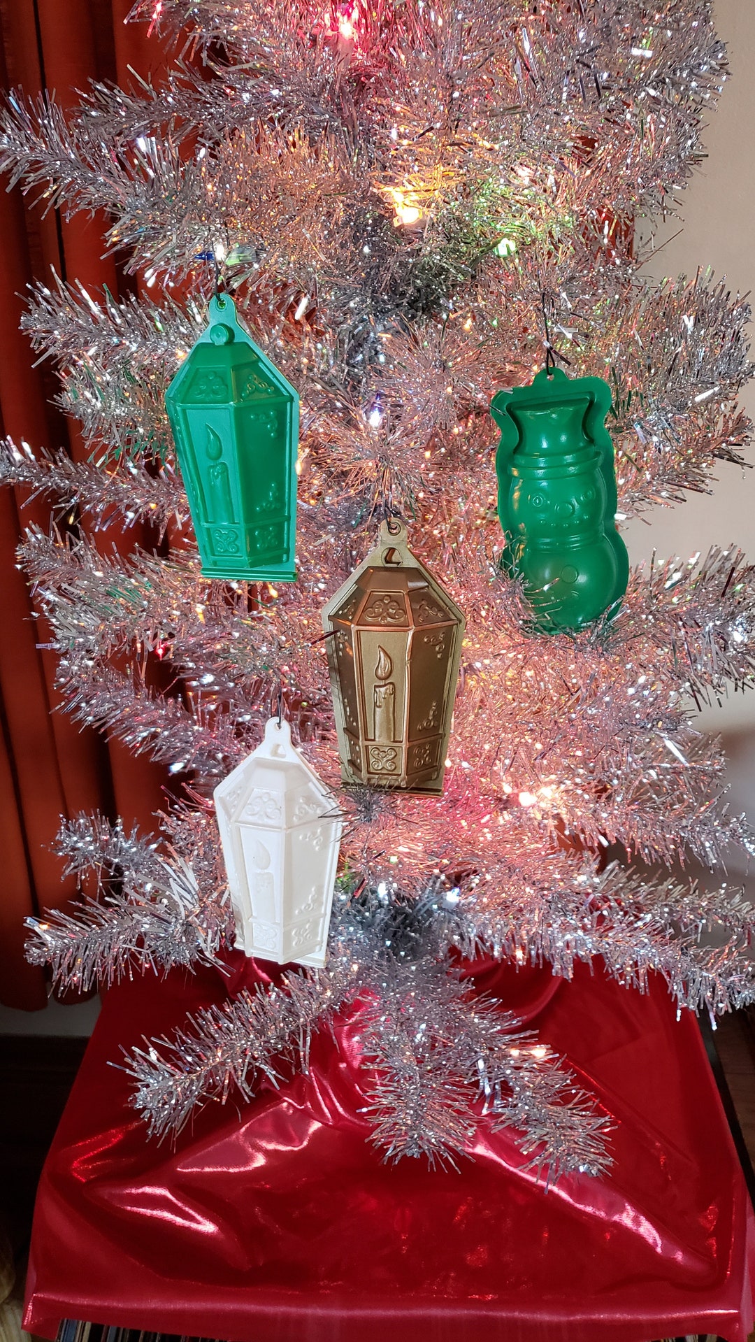Vintage Set of 4 Christmas Tree Decorations Etsy