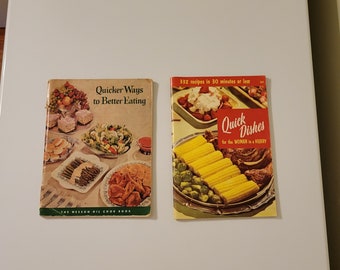Set Of 2 Vintage Cookbooks