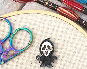 Cartoon Scary Needle Minder: Embroidery, Cross Stitch, Needlework.