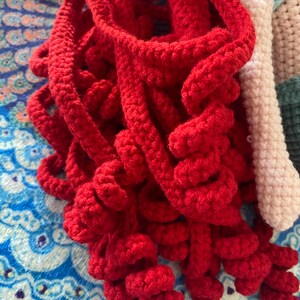 Handmade Crochet Princess Ariel Doll, Red Hair Little Mermaid Amigurumi Toy, Cotton Yarn imagem 4