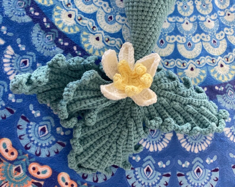 Handmade Crochet Princess Ariel Doll, Red Hair Little Mermaid Amigurumi Toy, Cotton Yarn imagem 10